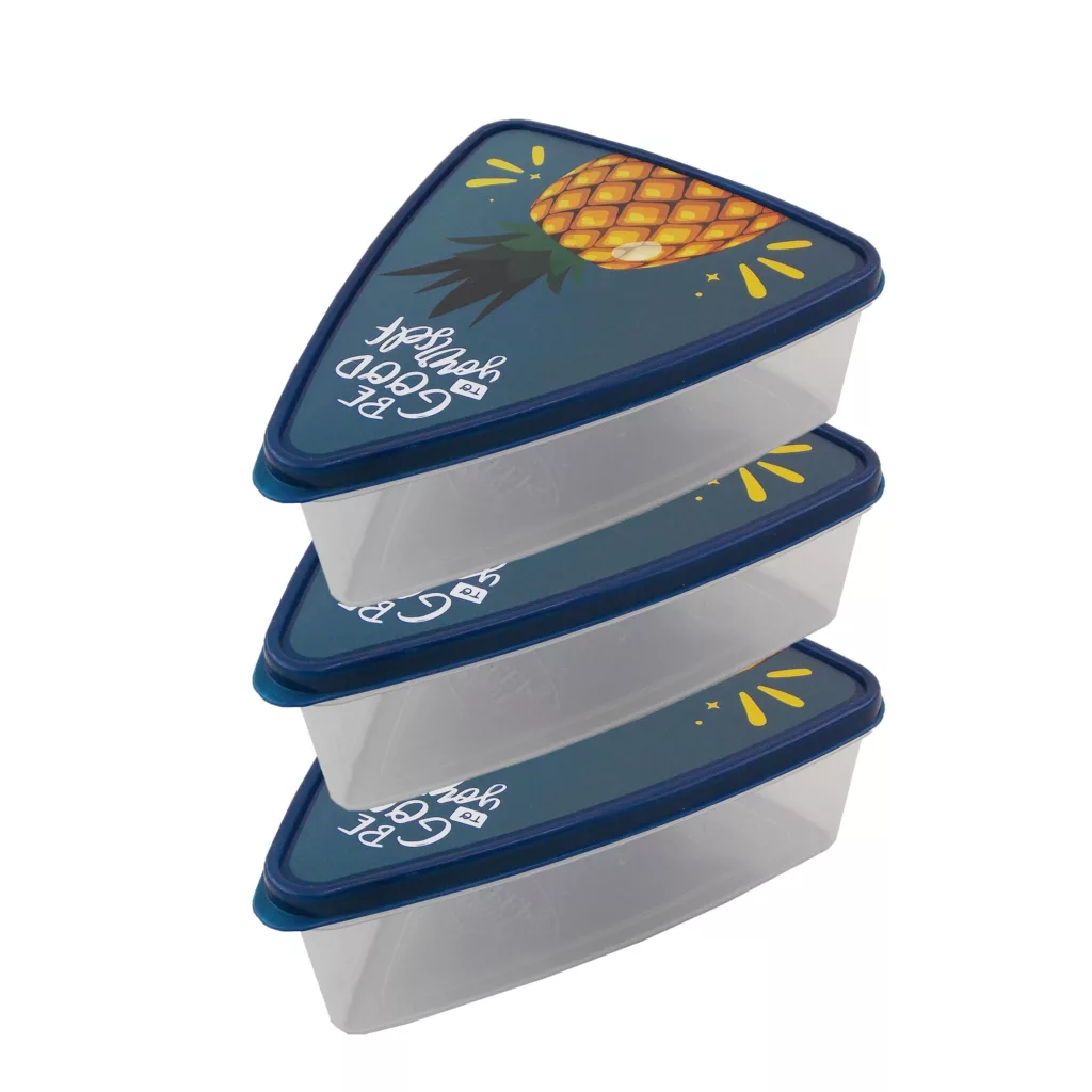 ظرف نگهدارنده فرش کیپس طرح آناناس بسته سه عددی