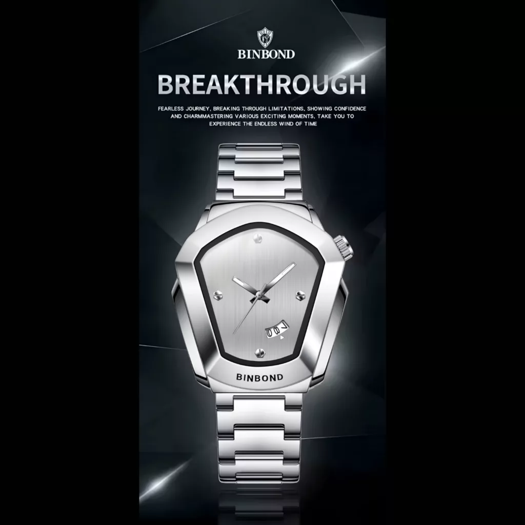 ساعت مچی عقربهای کوارتز مردانه بین باند مدل لومینوس بند استیل کد ۲