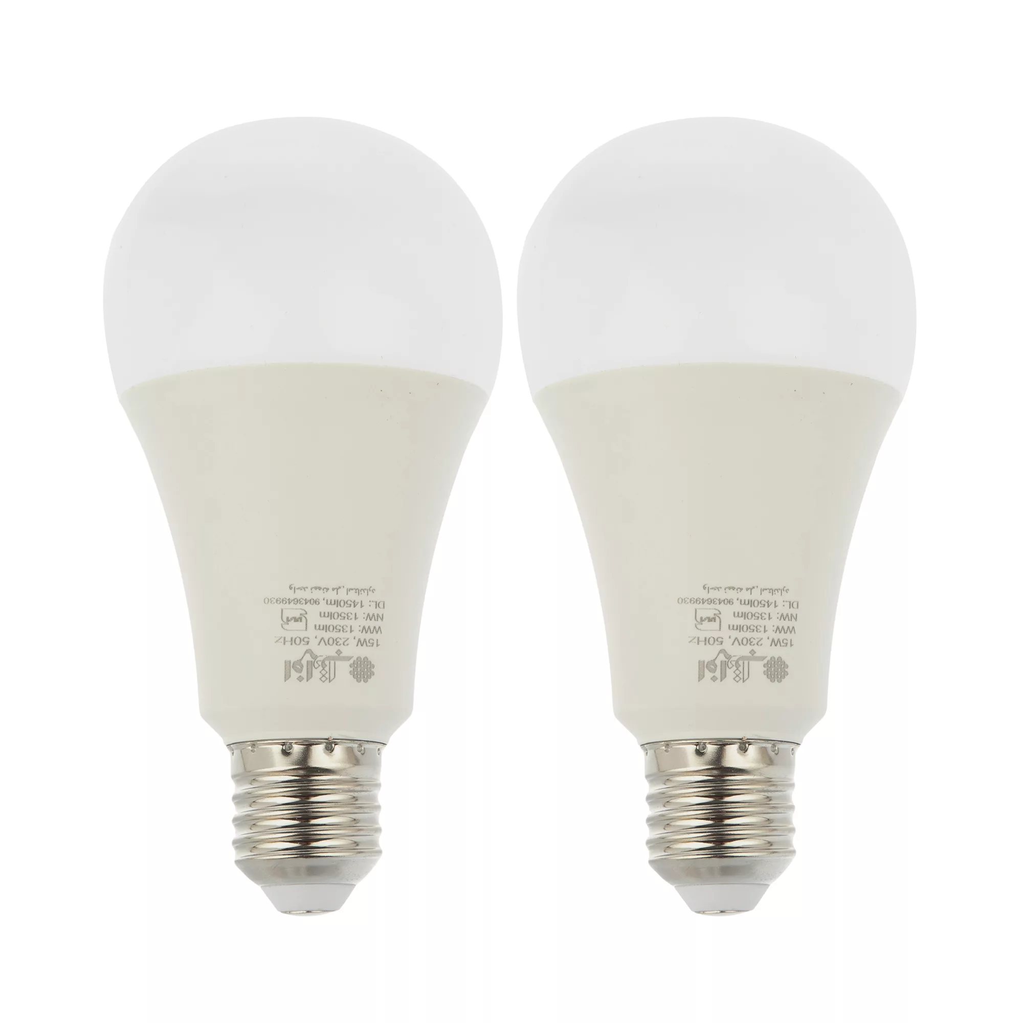 لامپ ال ای دی 15 وات افراتاب مدل AF-A70-15W پایه E27 بسته دو عددی