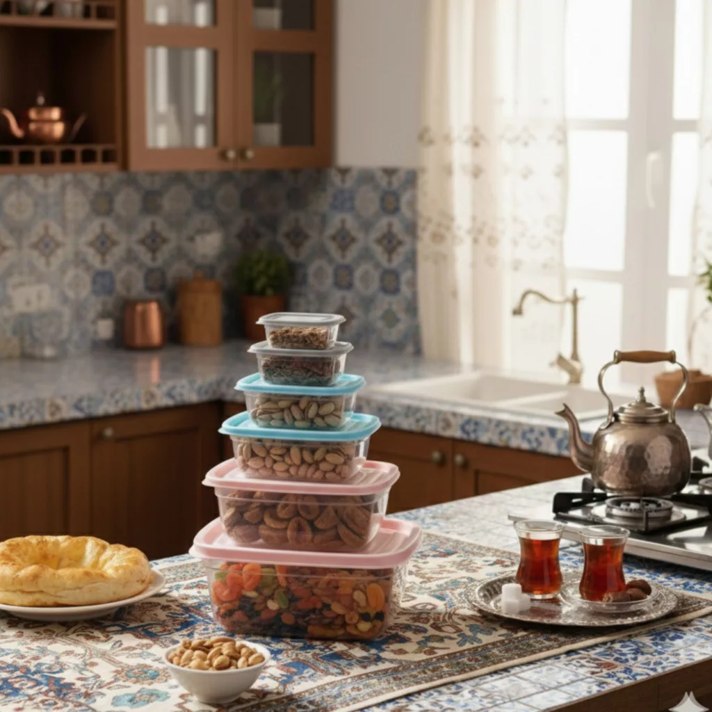 ظرف نگهدارنده نورینو مدل آسو کد 004 مجموعه 6 عددی