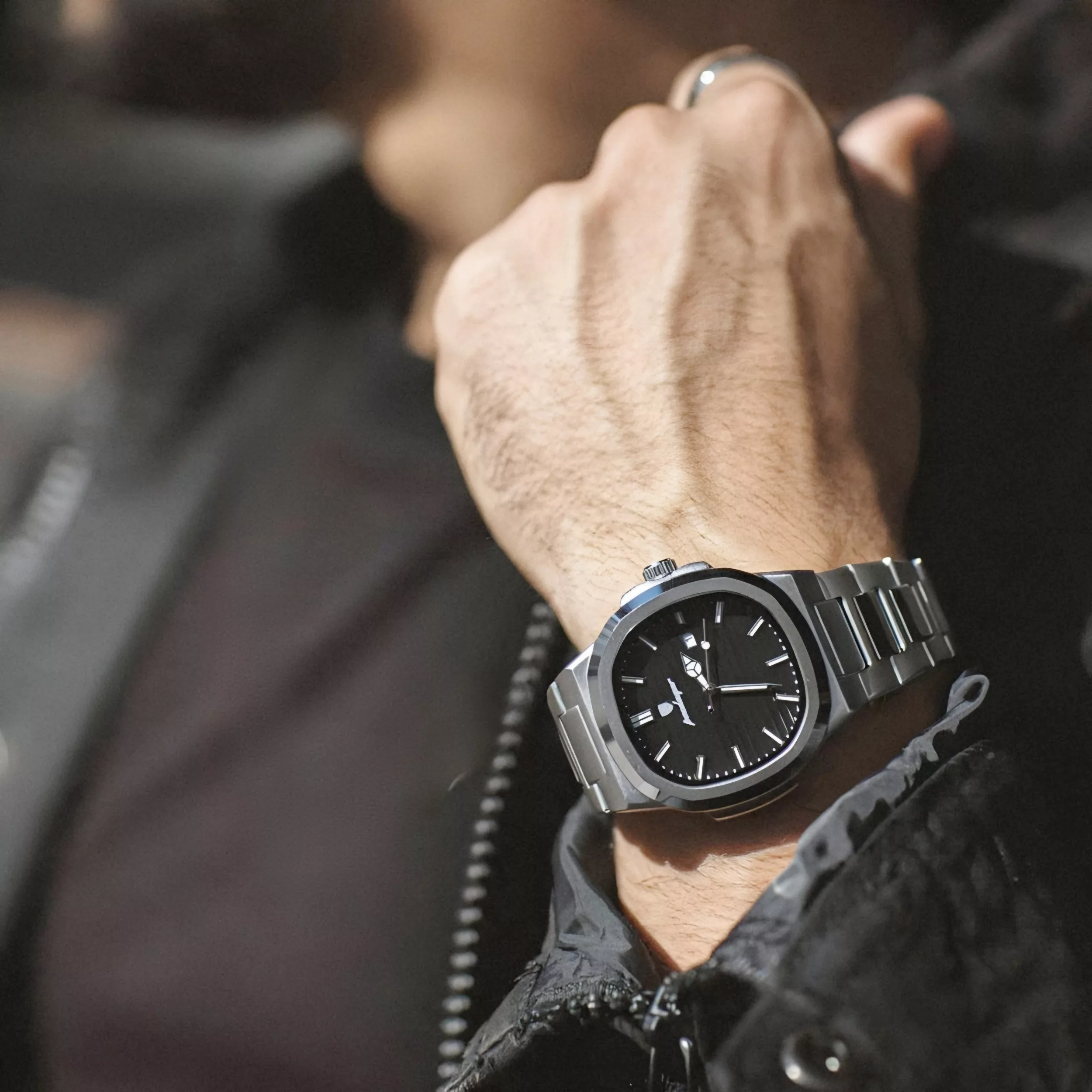 ساعت مچی عقربه‌ای کوارتز مردانه پوداگار مدل ناتیلوس اسپرت تک موتوره بند استیل دیت جاست قفل مخفی کد P4