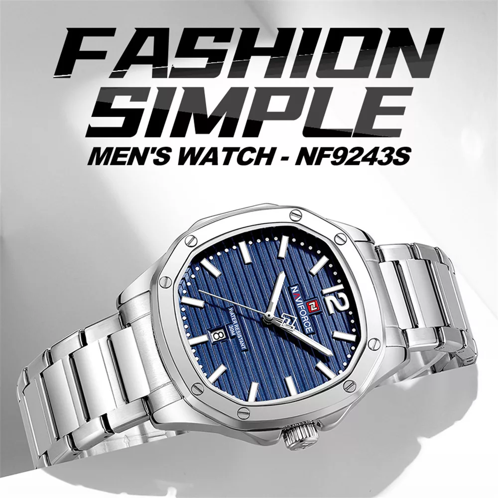 ساعت مچی عقربه‌ای کوارتز مردانه نیوی فورس مدل NF9243SBE