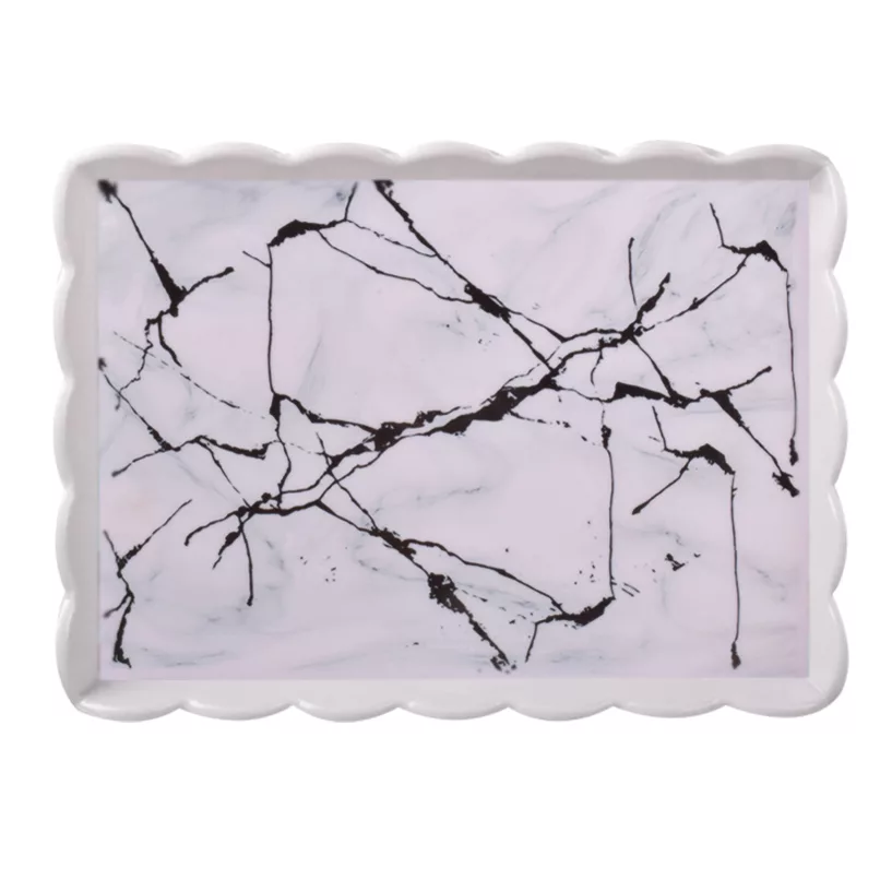 سینی مهروز مدل SE-6002-617 طرح مرمر
