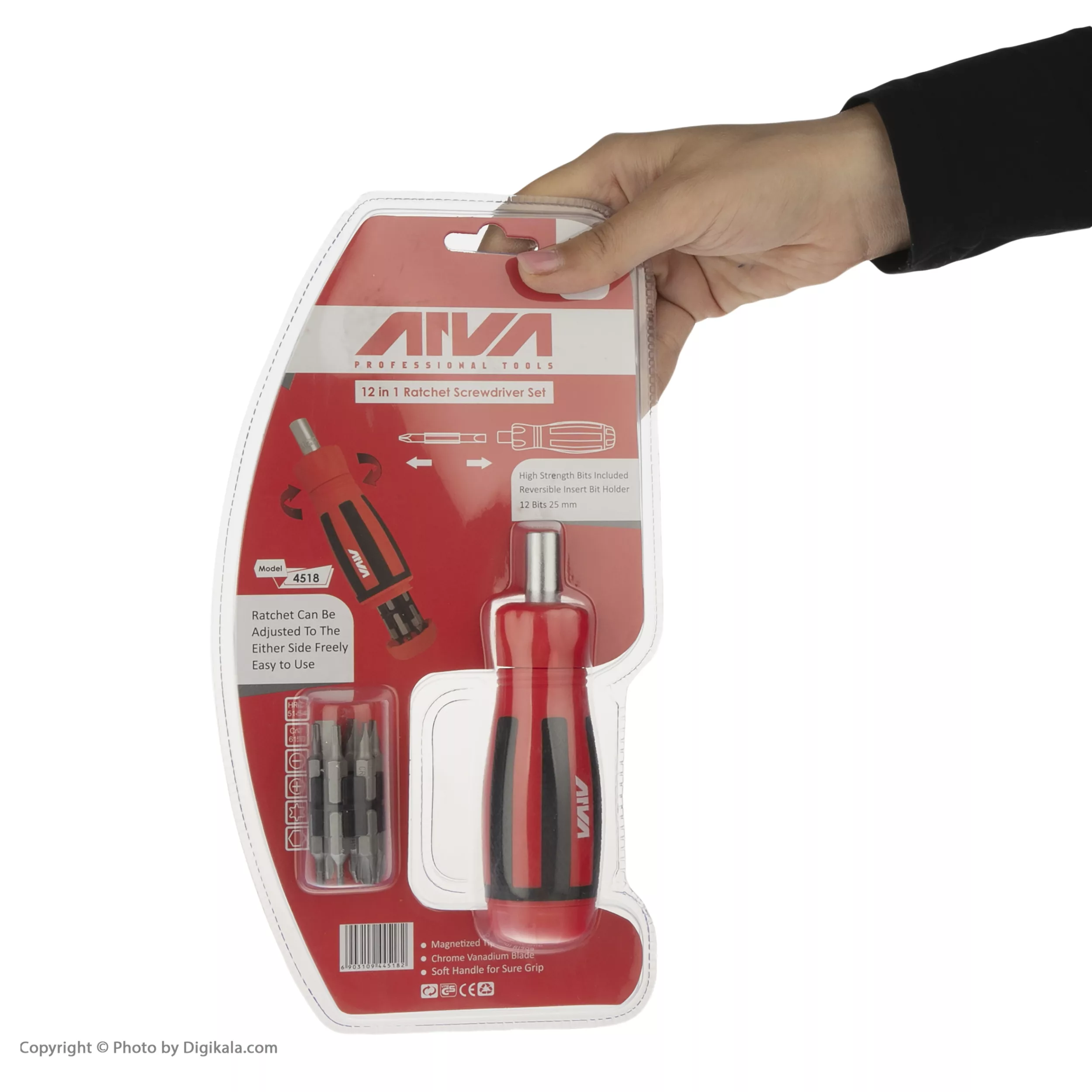 مجموعه 13 عددی سری پیچ گوشتی آروا کد 4518