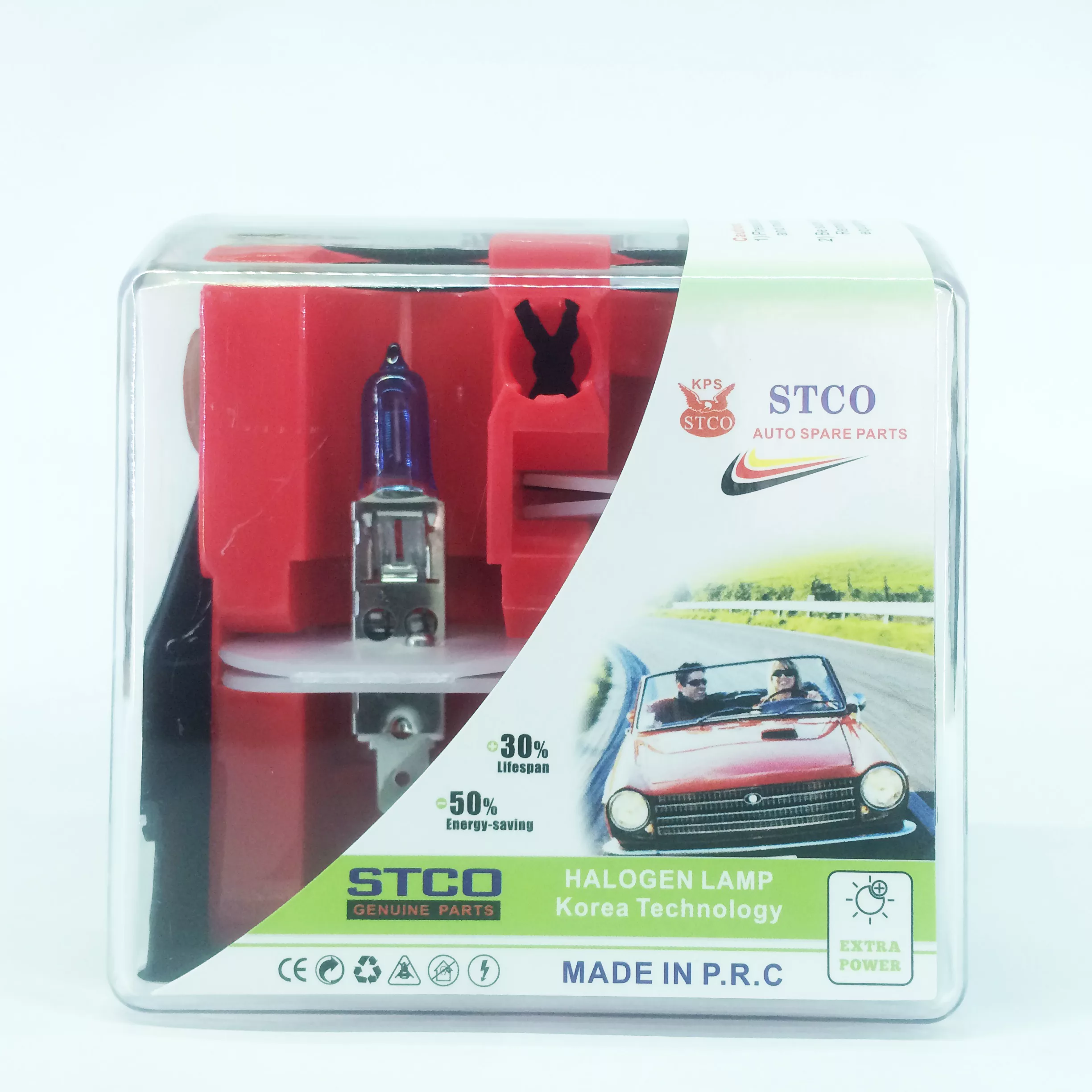 لامپ خودرو استیکو مدل H1 12V 100W بسته 2 عددی