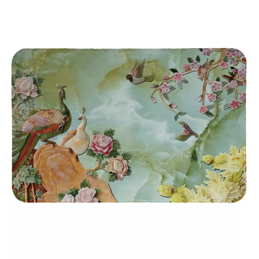 پادری طرح طاووس کد 6101 سایز 50 × 70 سانتی متر