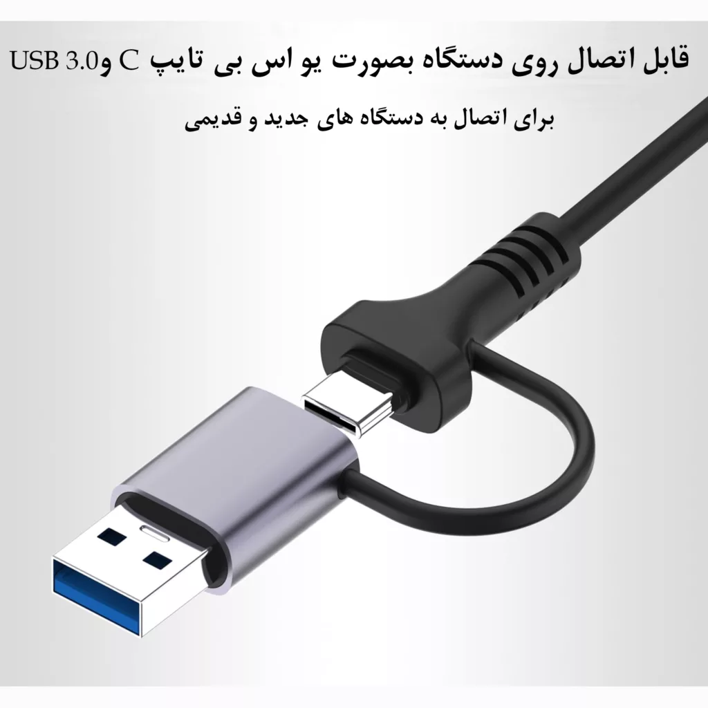 هاب 4 پورت USB-C آی ریور مدل HU-1