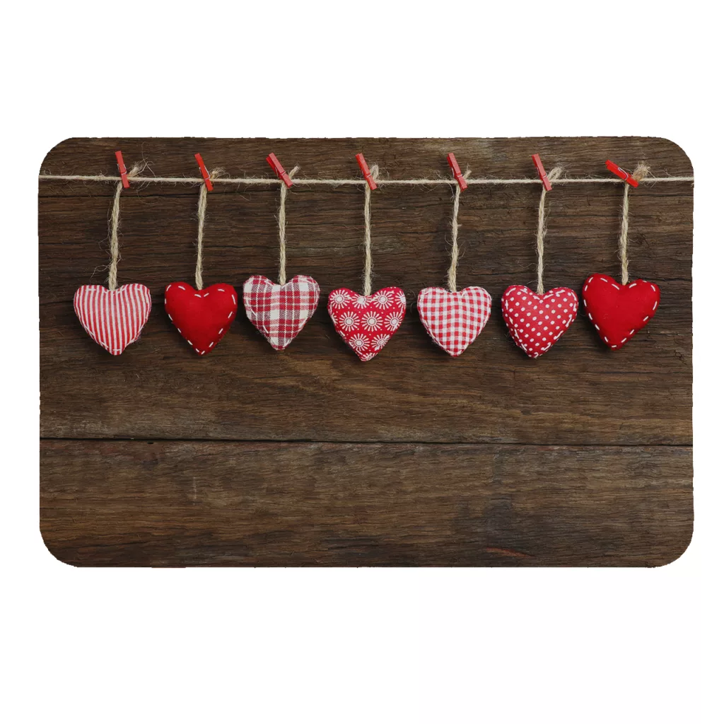 پادری طرح قلب کد 6226 سایز 50 × 70 سانتی متر