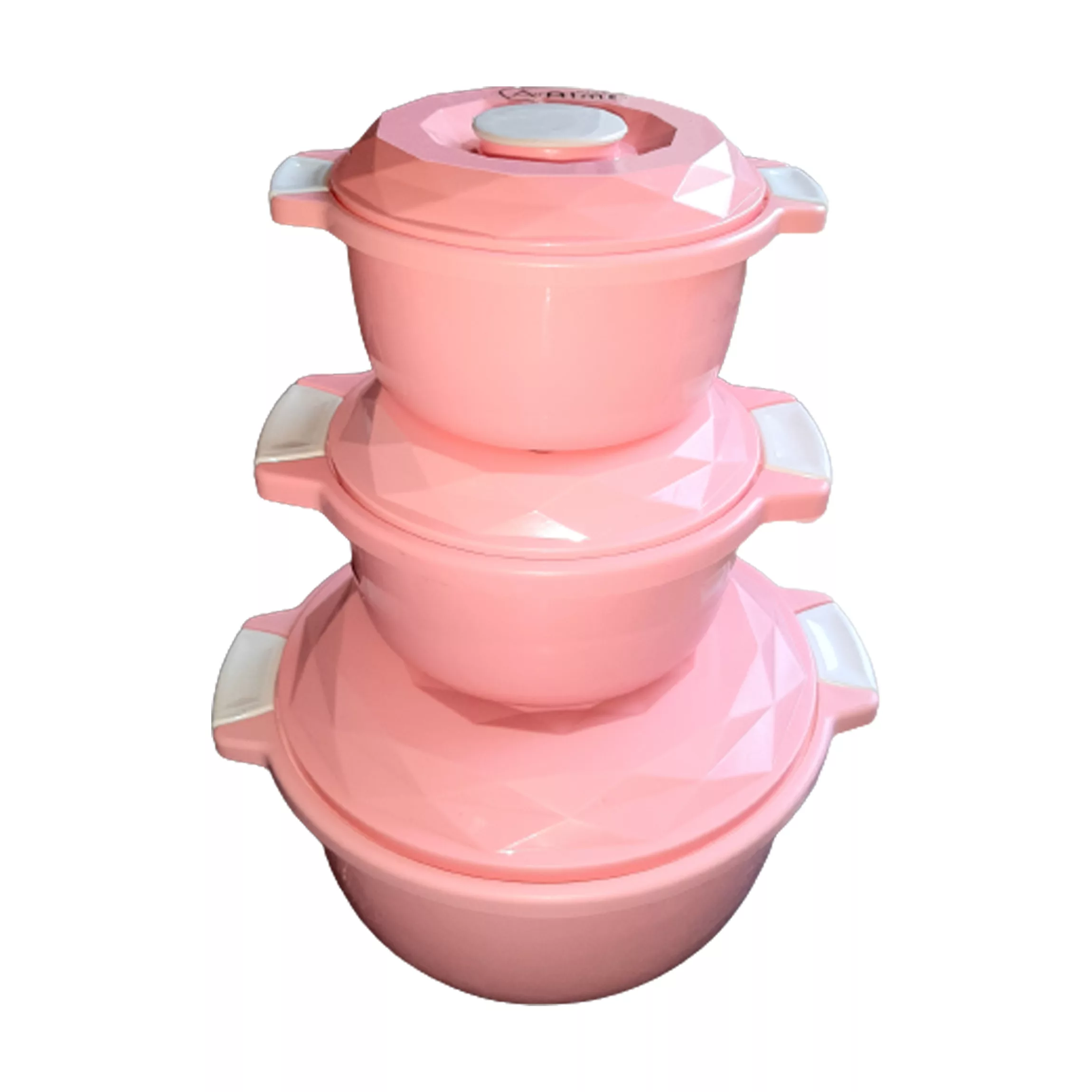 ظرف نگهدارنده مدل قابلمه طرحدار Alma مجموعه 3 عددی ظرف نگهدارنده مدل قابلمه طرحدار Alma مجموعه 3 عددی