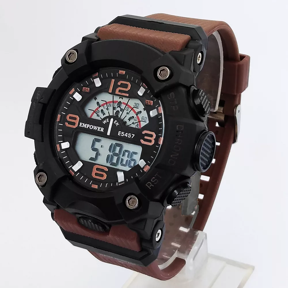 ساعت مچی دیجیتال مردانه امپاور مدل اسپرت ورزشی چراغدار ضدآب کد 78