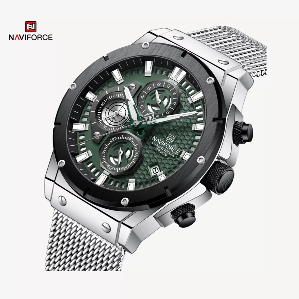 ساعت مچی عقربه‌ای مردانه نیوی فورس مدل NF8027-SGN