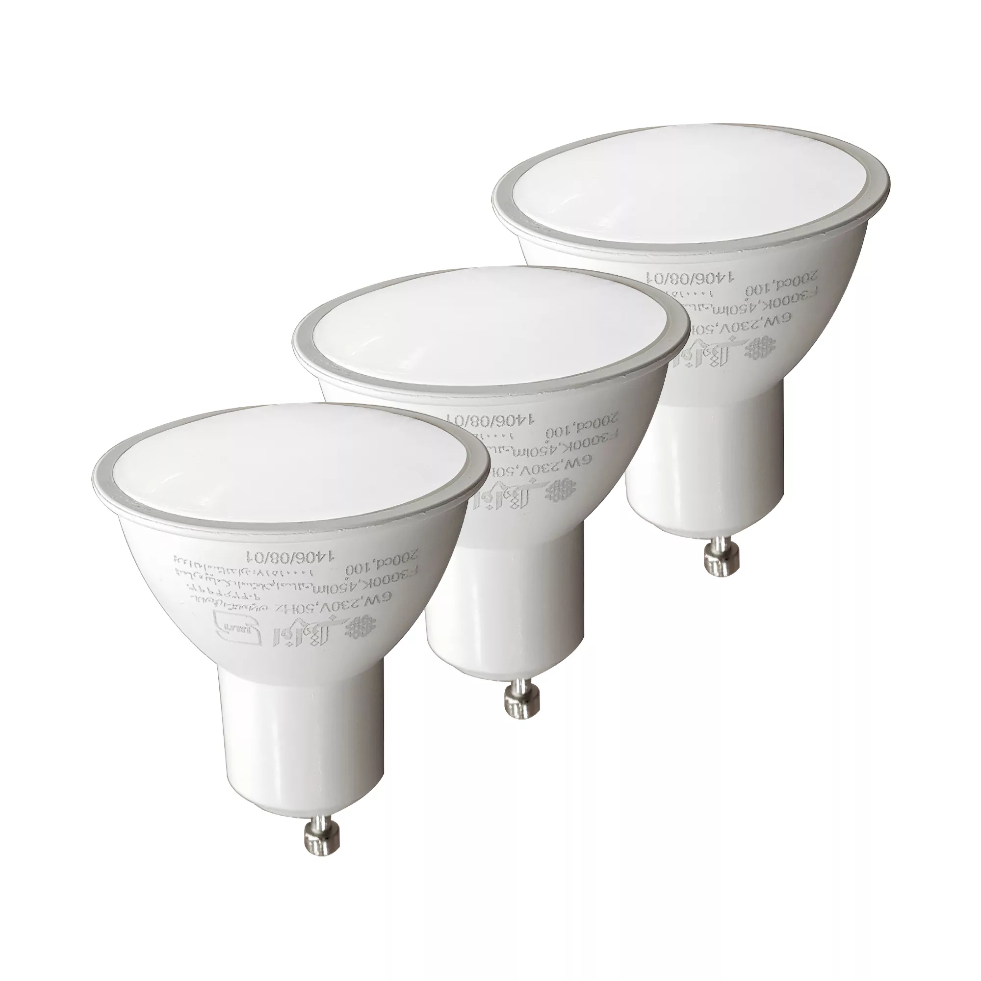 لامپ هالوژن 6 وات افراتاب مدل AF-SGU10-6WD پایه GU10 بسته 3 عددی