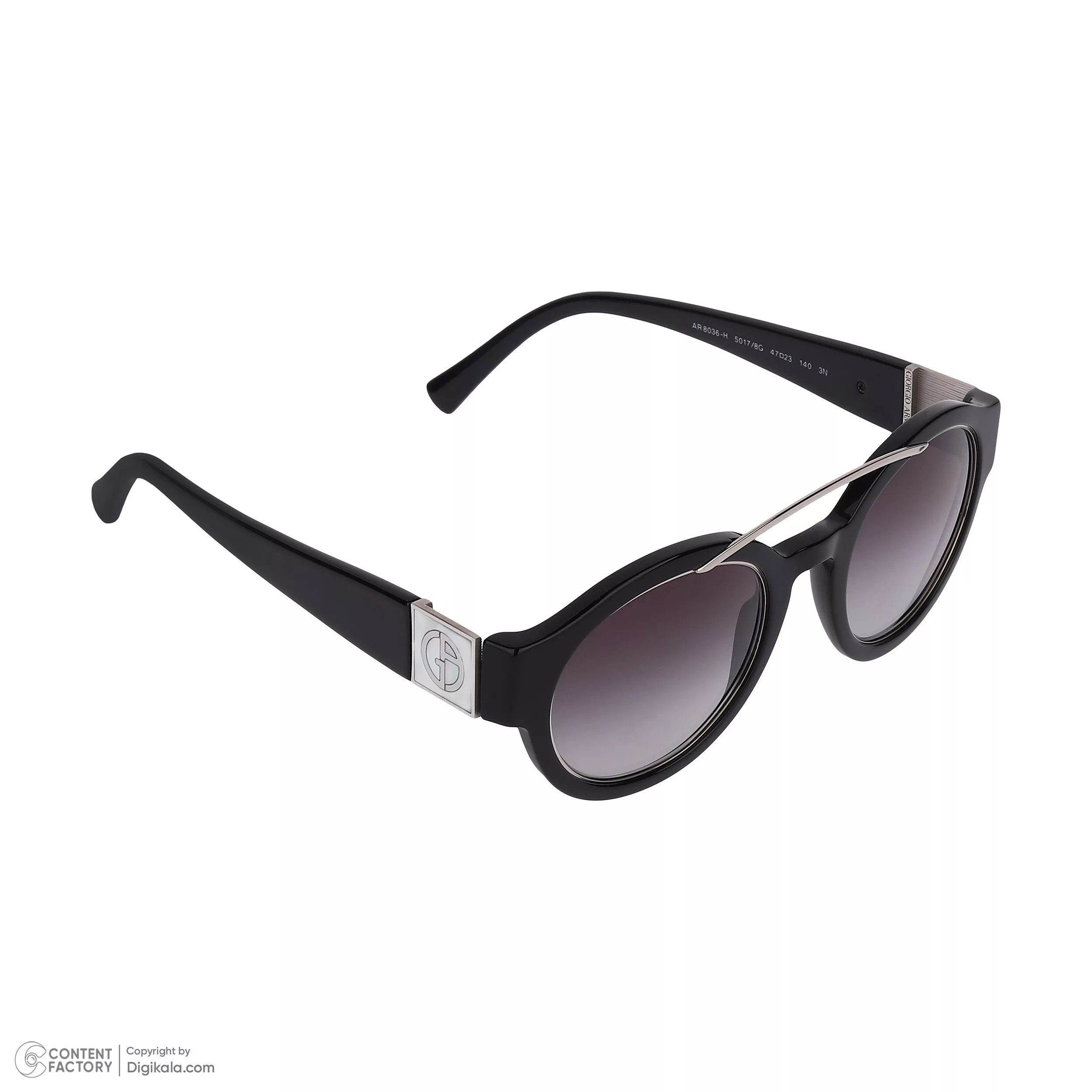 عینک آفتابی گرد جورجیو آرمانی مدل 0AR8036H-50178G