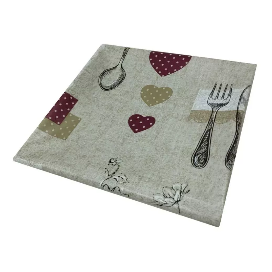 سفره 4 نفره مدل دوطرفه طرح قاشق و چنگال کد 2