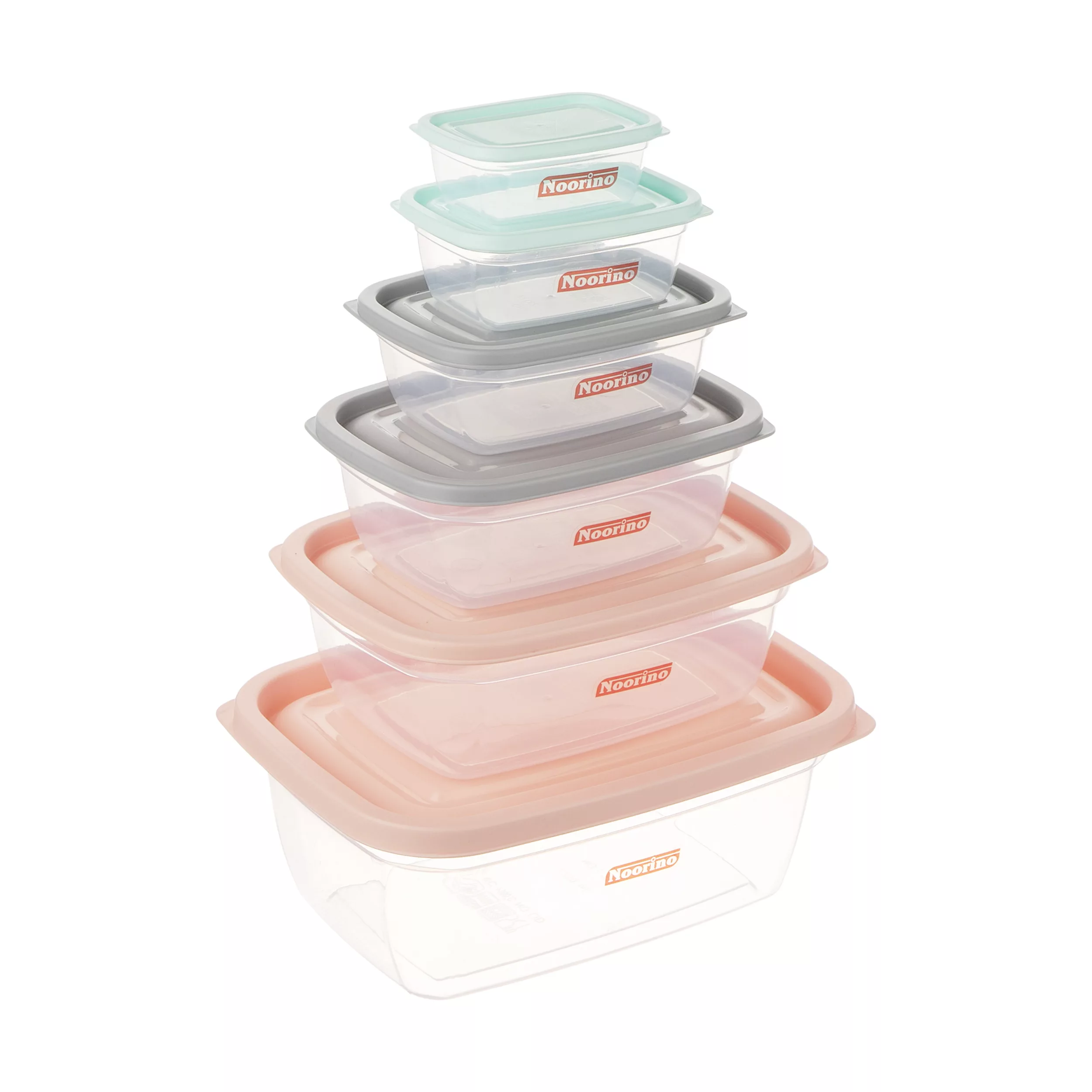 ظروف نگهدارنده نورینو مدل ارغوان مجموعه 6 عددی