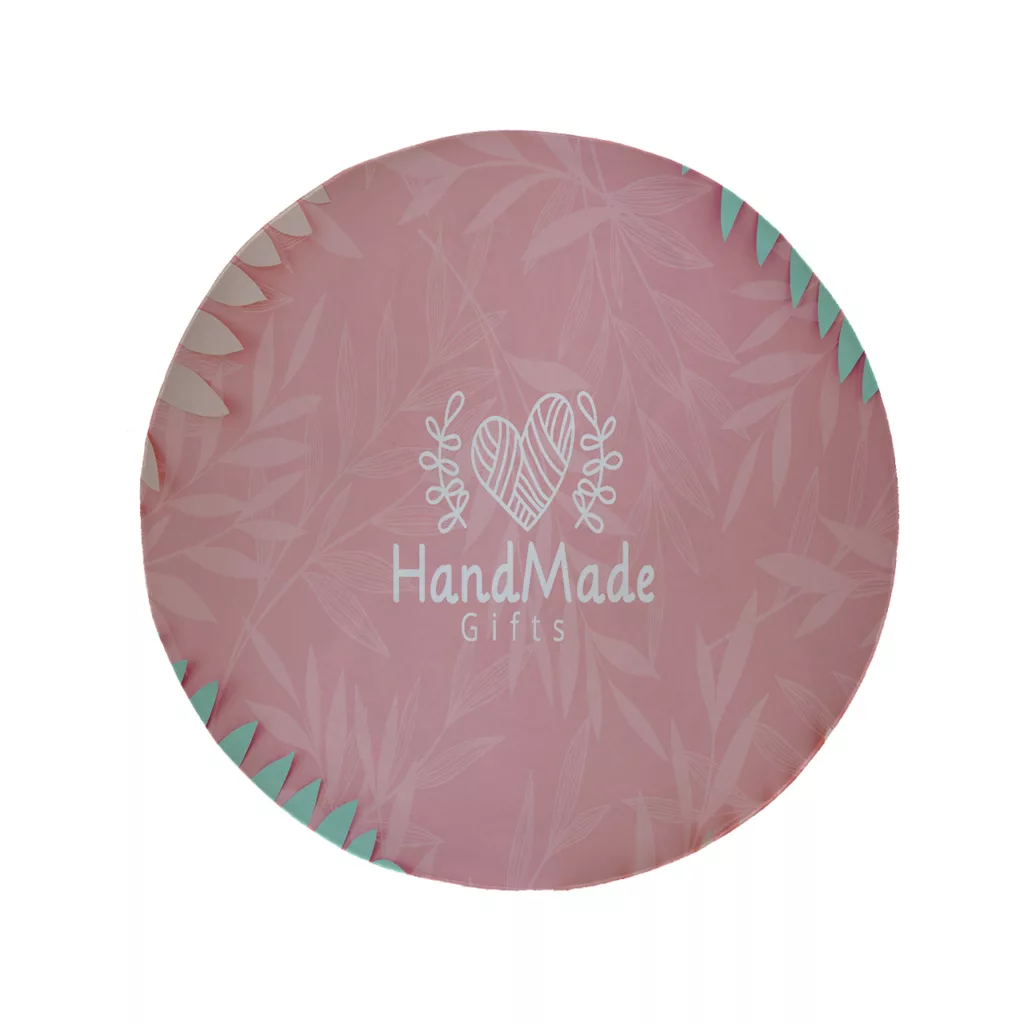 پادری مدل دایره طرح برگ کد 8159 سایز 90 × 90 سانتی متر