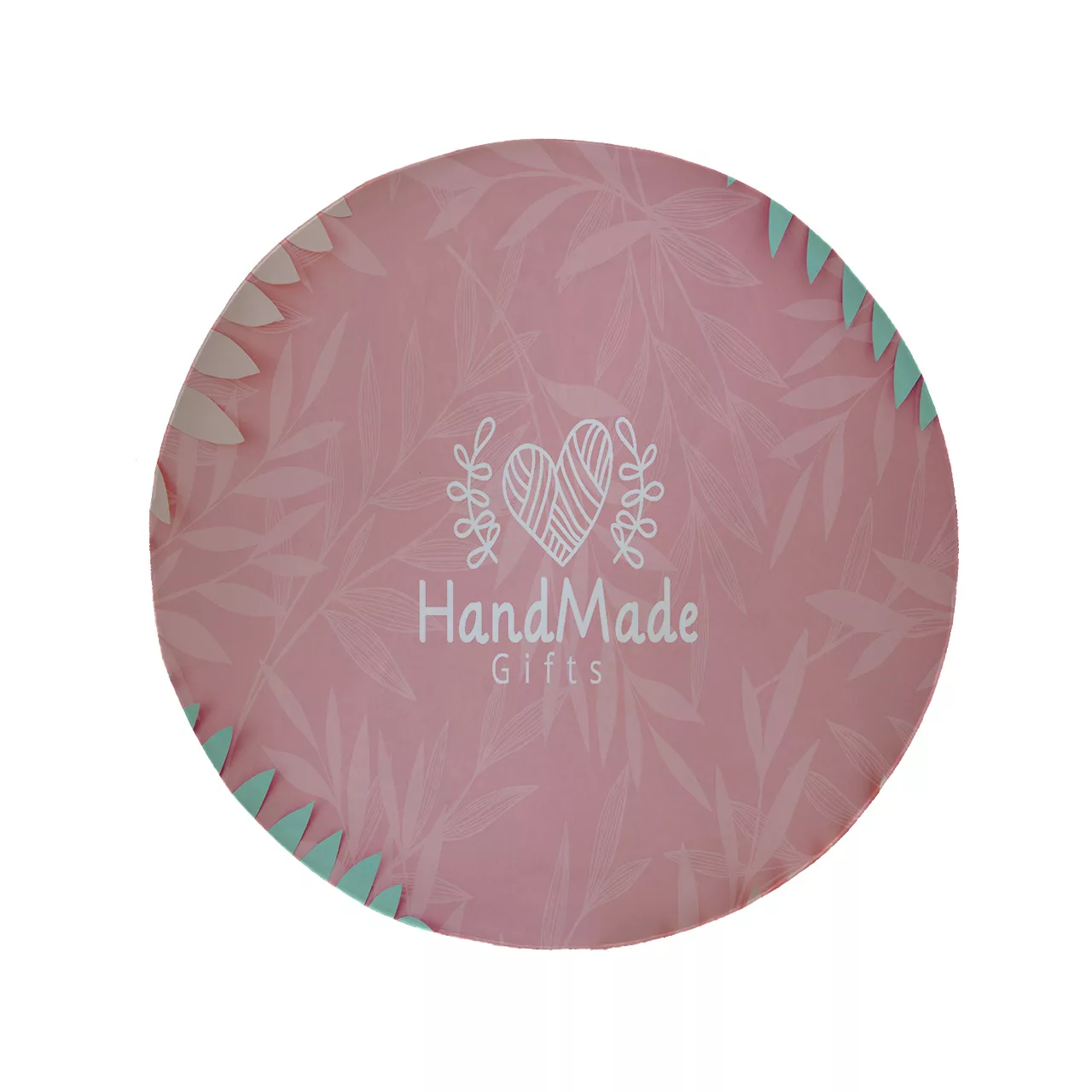 پادری مدل دایره طرح برگ کد 8159 سایز 90 × 90 سانتی متر