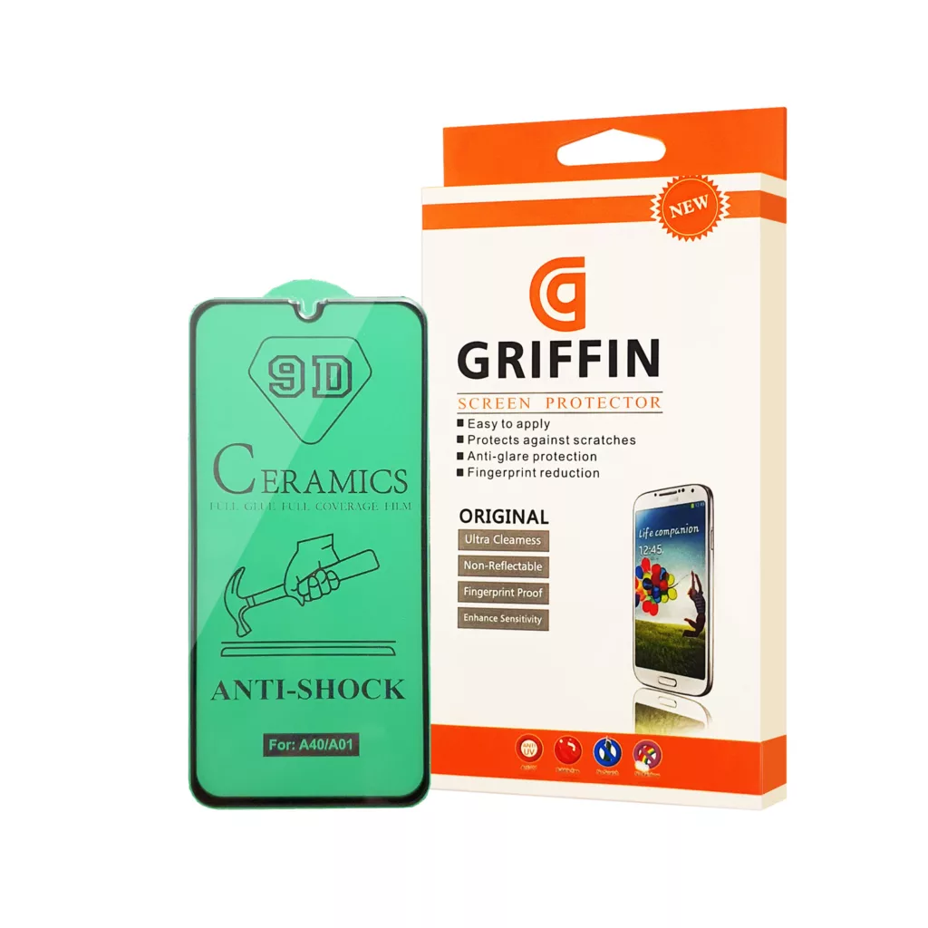 محافظ صفحه نمایش سرامیکی گریفین مدل FLCRG GN st مناسب برای گوشی موبایل سامسونگ Galaxy A01