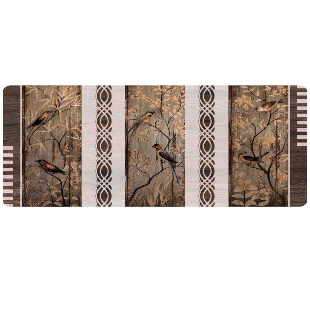 پادری مدل جلو سینکی طرح باغ پرنده L46_516 سایز 46×109 سانتی متر