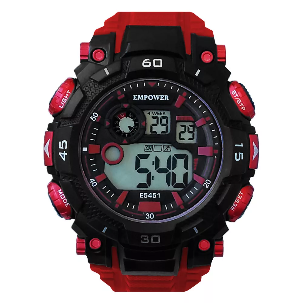 ساعت مچی دیجیتال مردانه امپاور مدل اسپرت ضدآب استخری چراغدارSPORT کد 75