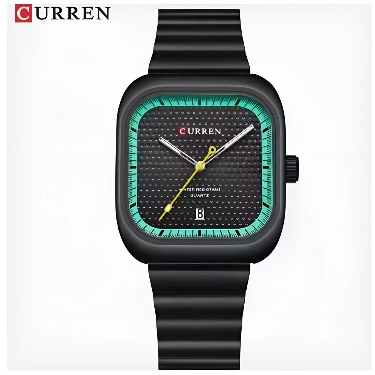 ساعت مچی عقربه‌ای مردانه کوارتز مدل بند ریلی کلاسیک کد 04