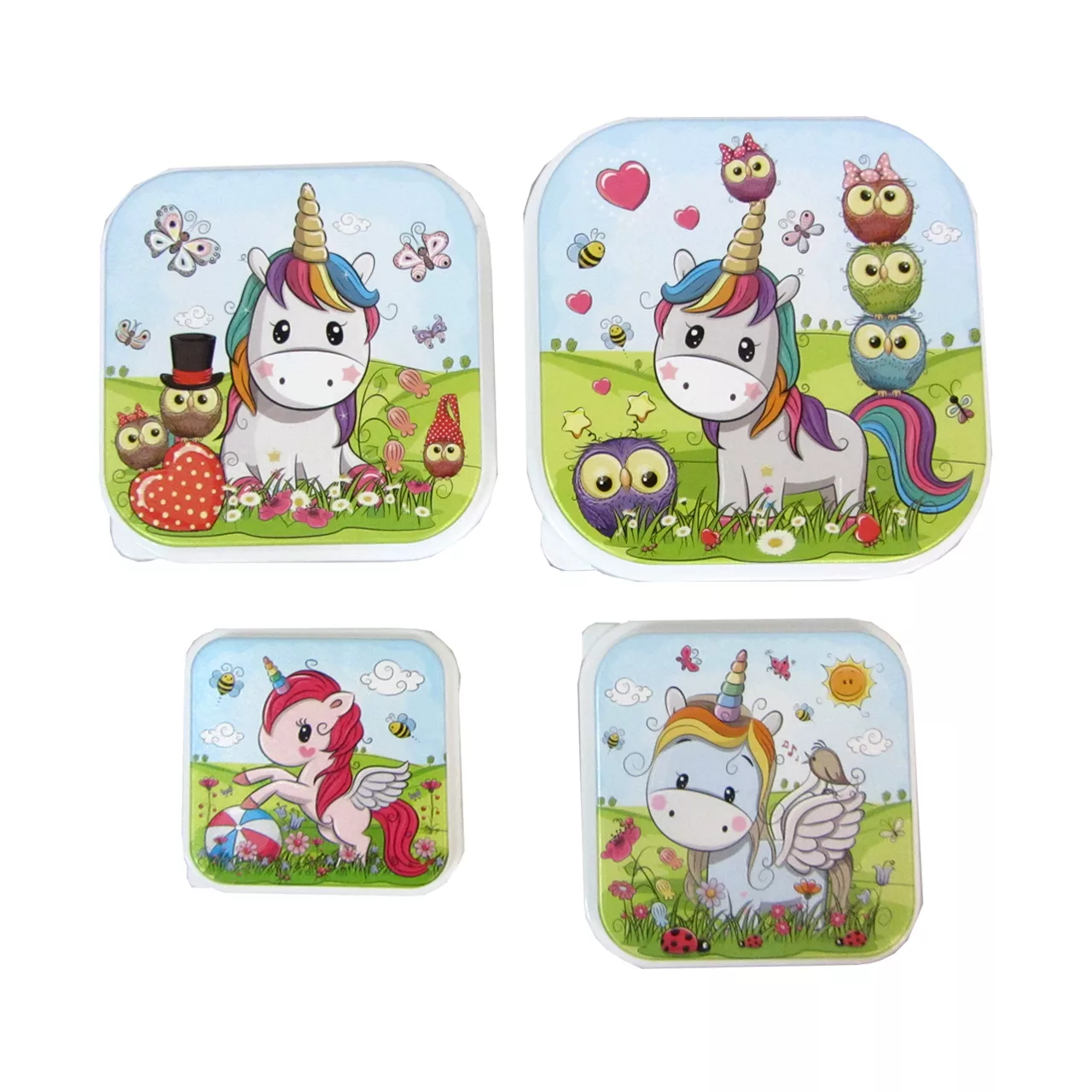 ظرف نگهدارنده آتریس طرح تک شاخ مجموعه 4 عددی