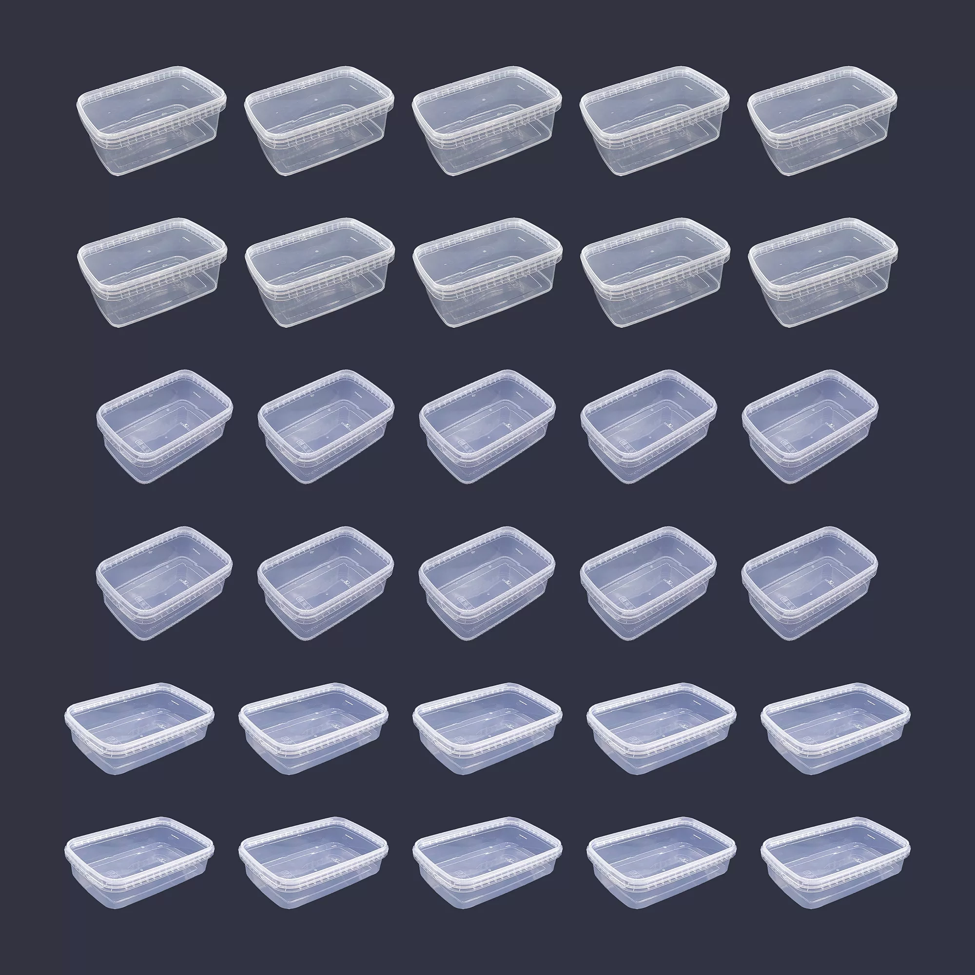 ظرف نگهدارنده مدل فریزری کد 700cc-1000cc-1200cc بسته 30 عددی