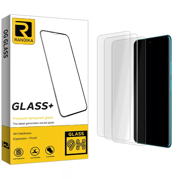 محافظ صفحه نمایش شیشه ای راندیکا مدل Randika Glass MIX3 مناسب برای گوشی موبایل سامسونگ Galaxy A12  A12 Nacho  M12  M02 بسته سه عددی