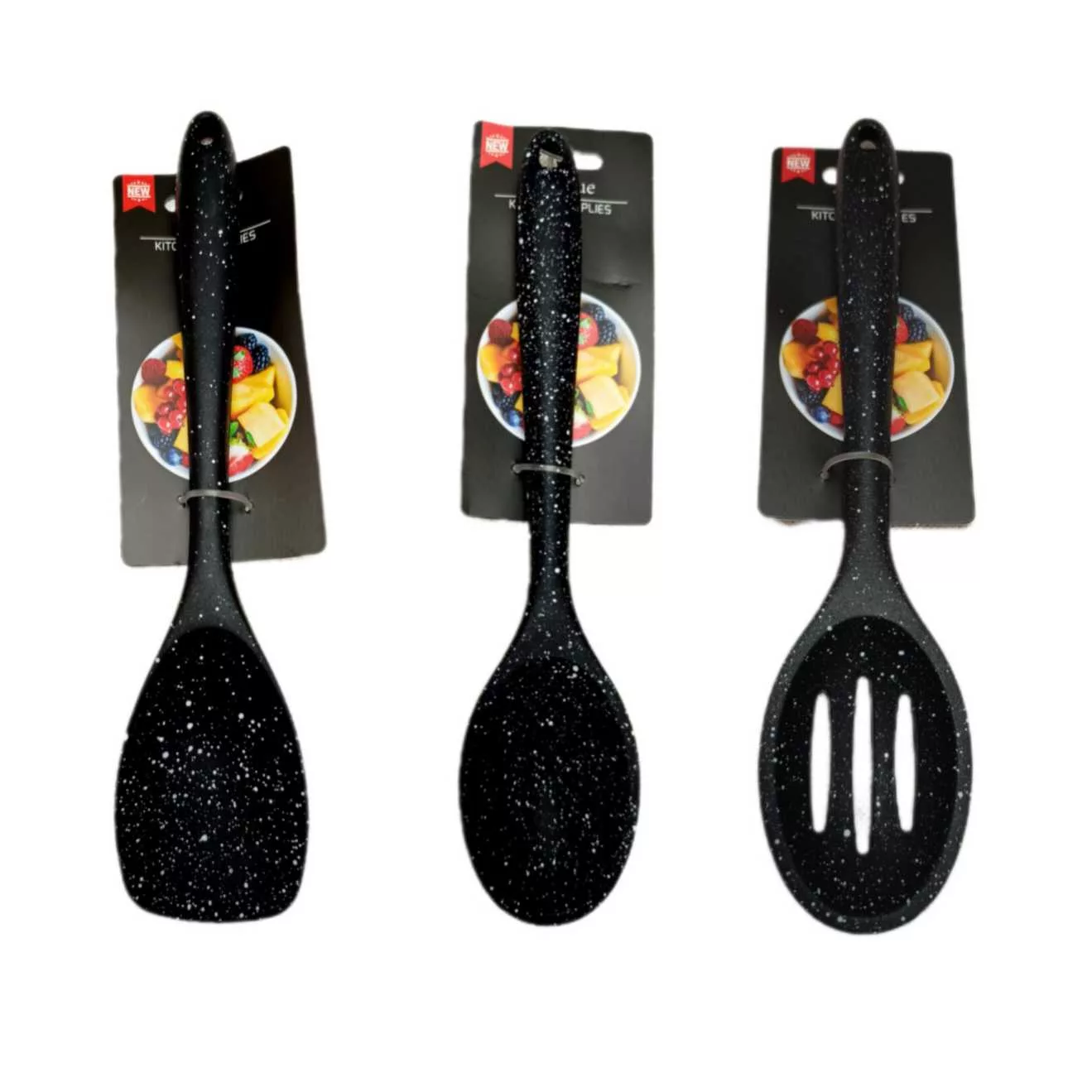 سرویس کفگیر و ملاقه 3 پارچه مدل سیلیکونی کهکشانی کد Z_003