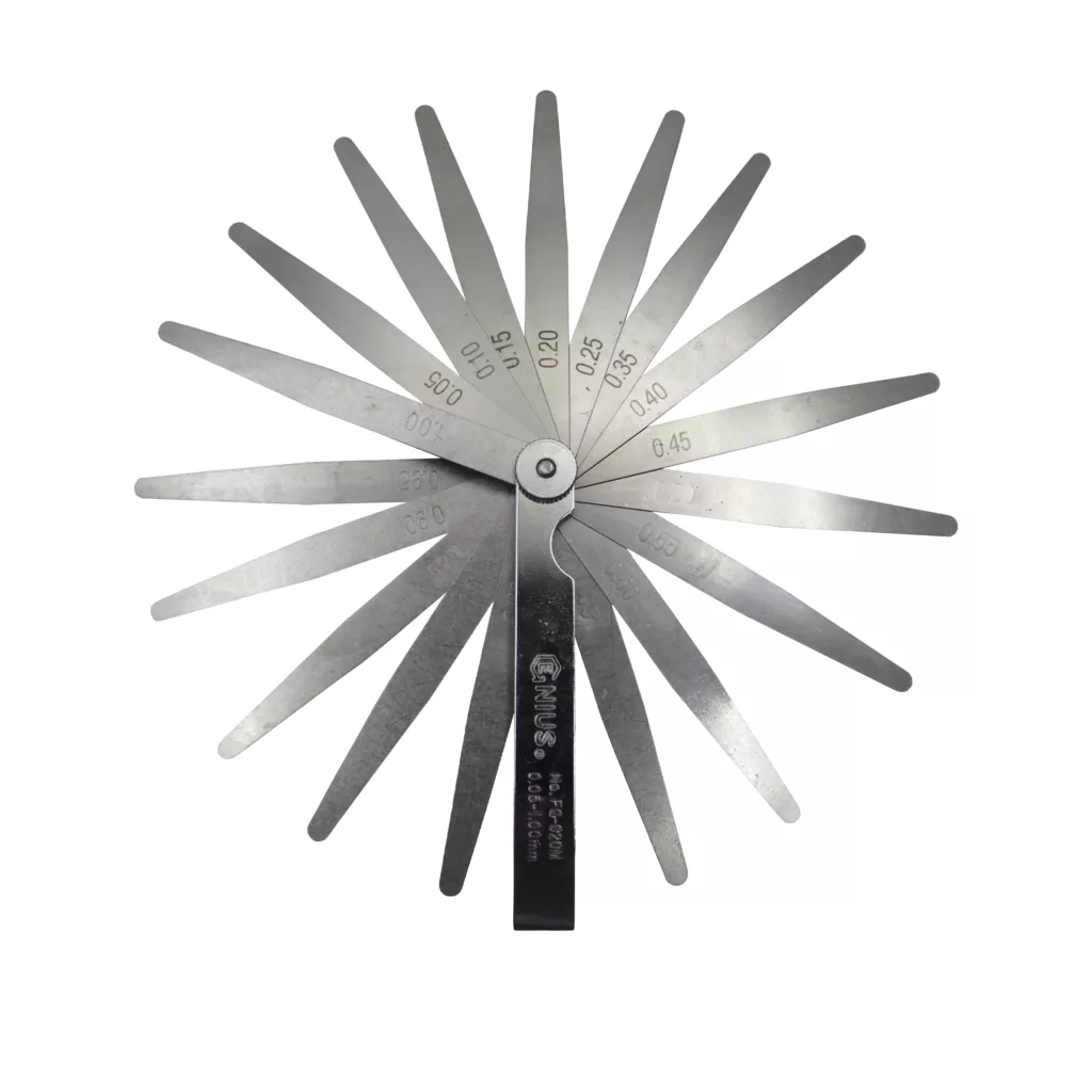 آچار فیلر جنیوس تولز مدل YP-FG-020M/0.05-1.00MM مجموعه 20 عددی