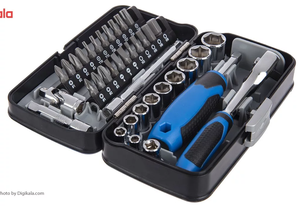 مجموعه 38 عددی سری بکس و پیچ گوشتی نووا مدل NTS7303