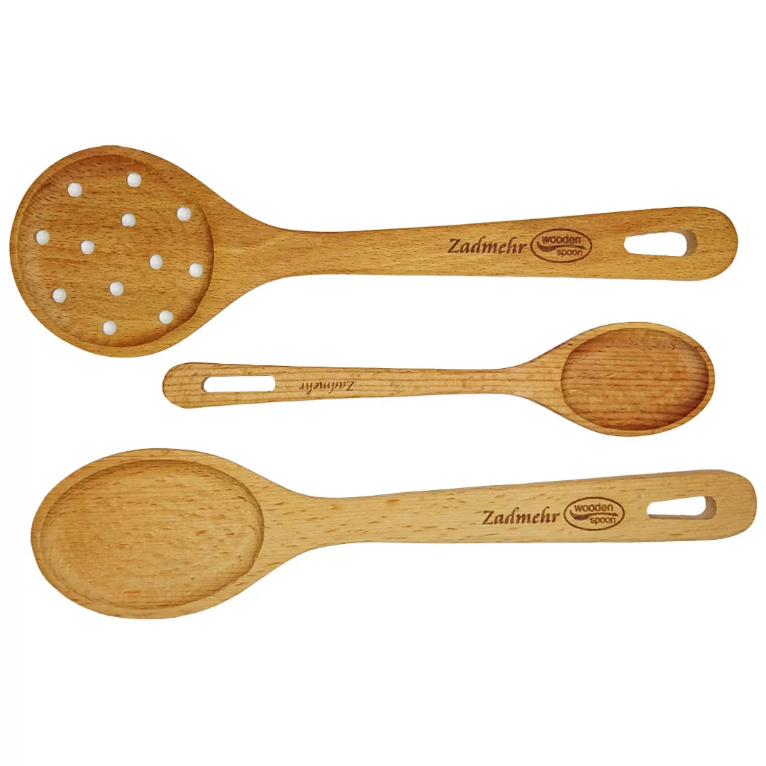 سرویس کفگیر و ملاقه 3 پارچه زادمهر مدل راش کد k2004