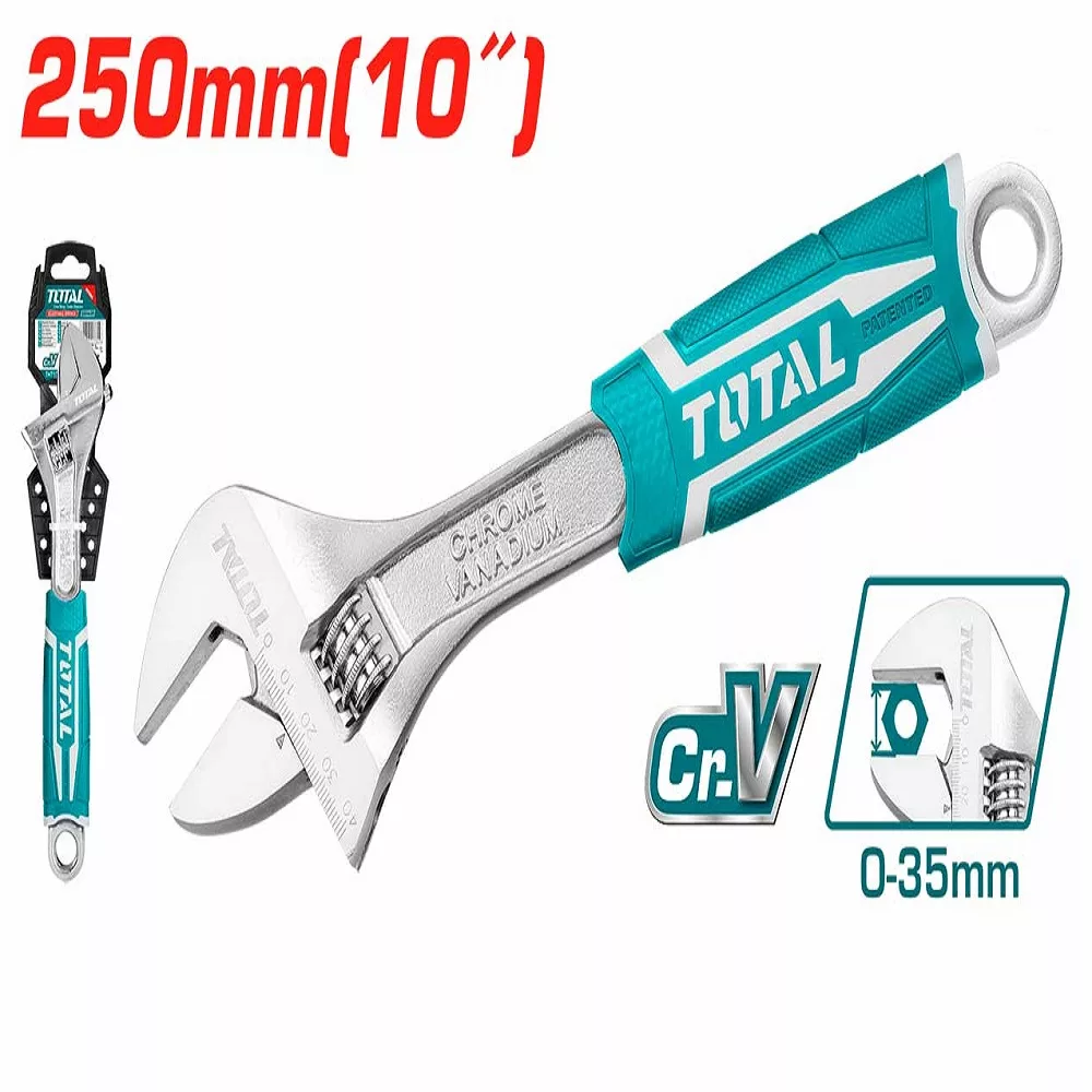 آچار فرانسه توتال مدل THT101106 سایز 10 اینچ