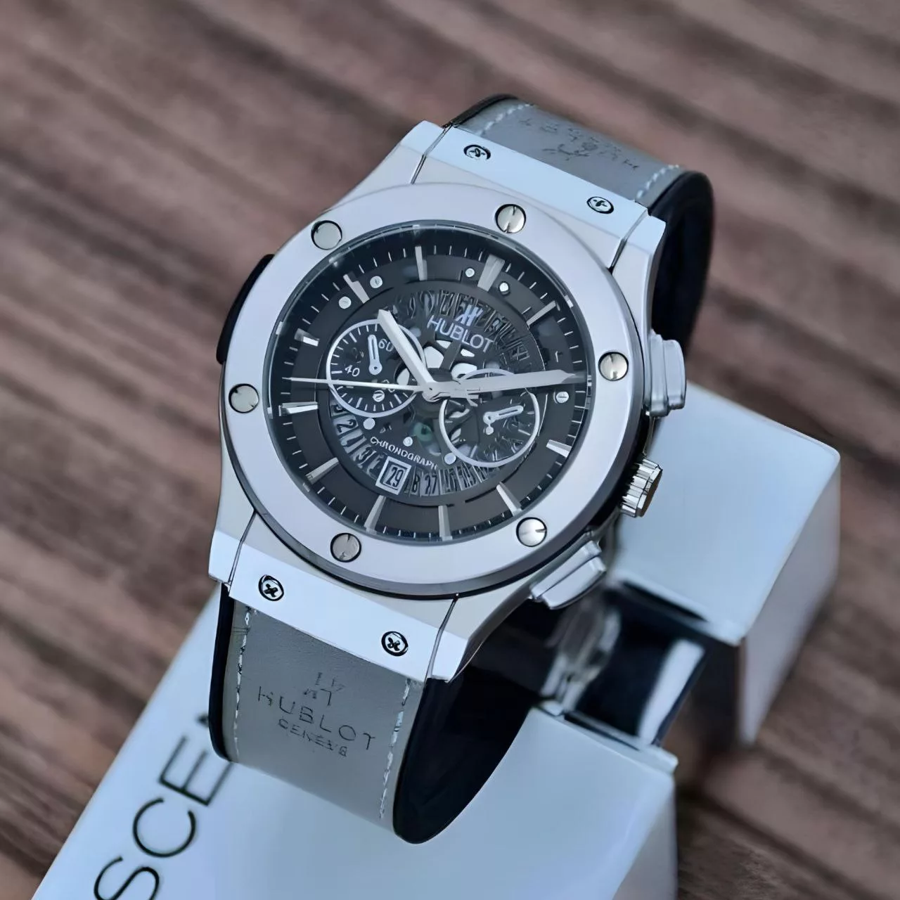 ساعت مچی عقربهای مردانه مدل بیگ بنگ اسکلتون Tt09