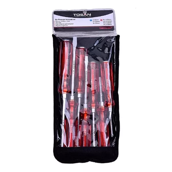 پیچ گوشتی ضربه خور توسن کد TNN007 بسته 7 عددی