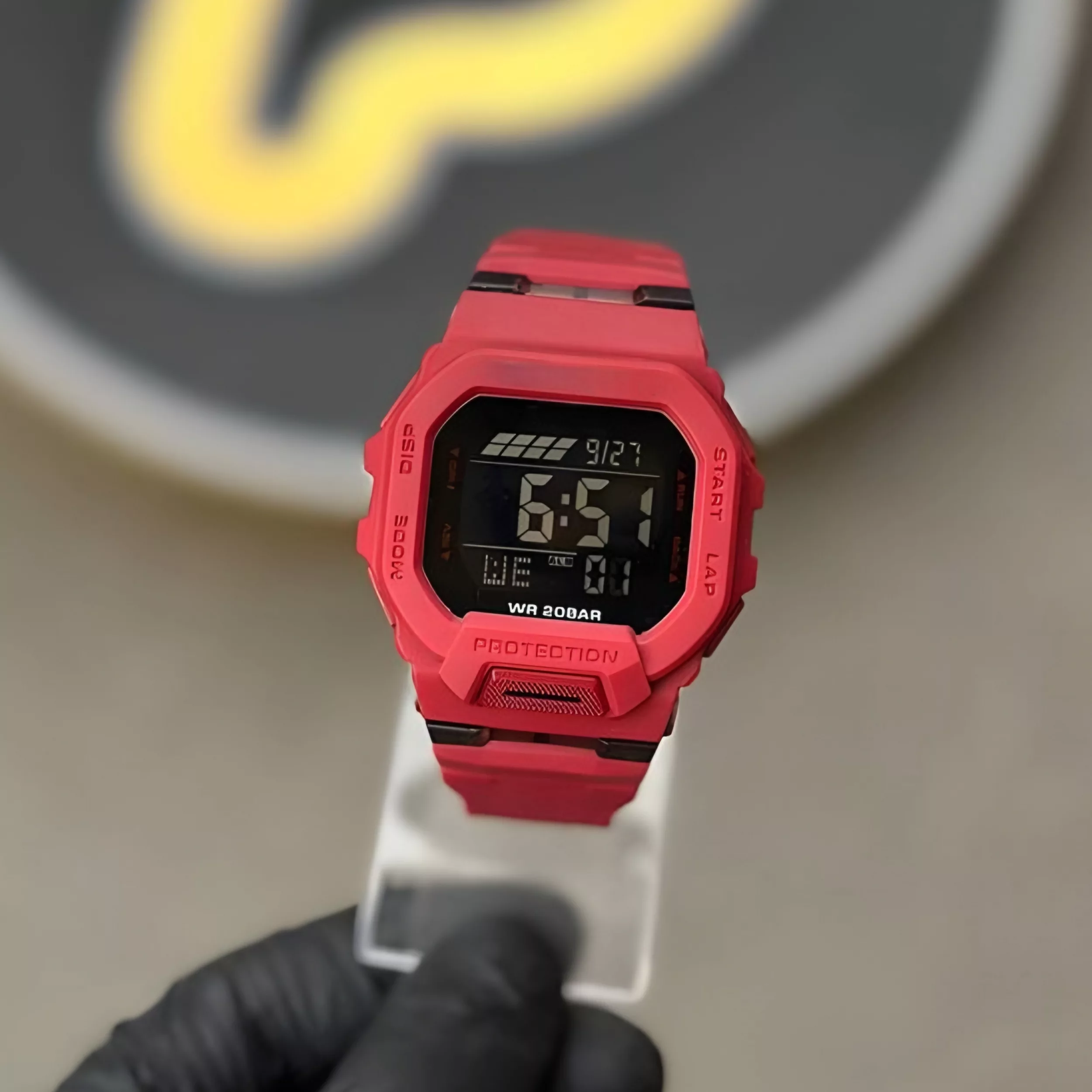 ساعت مچی دیجیتال مدل اسپرت تک زمانه بند رابر کرنوگراف کد GDB200.3