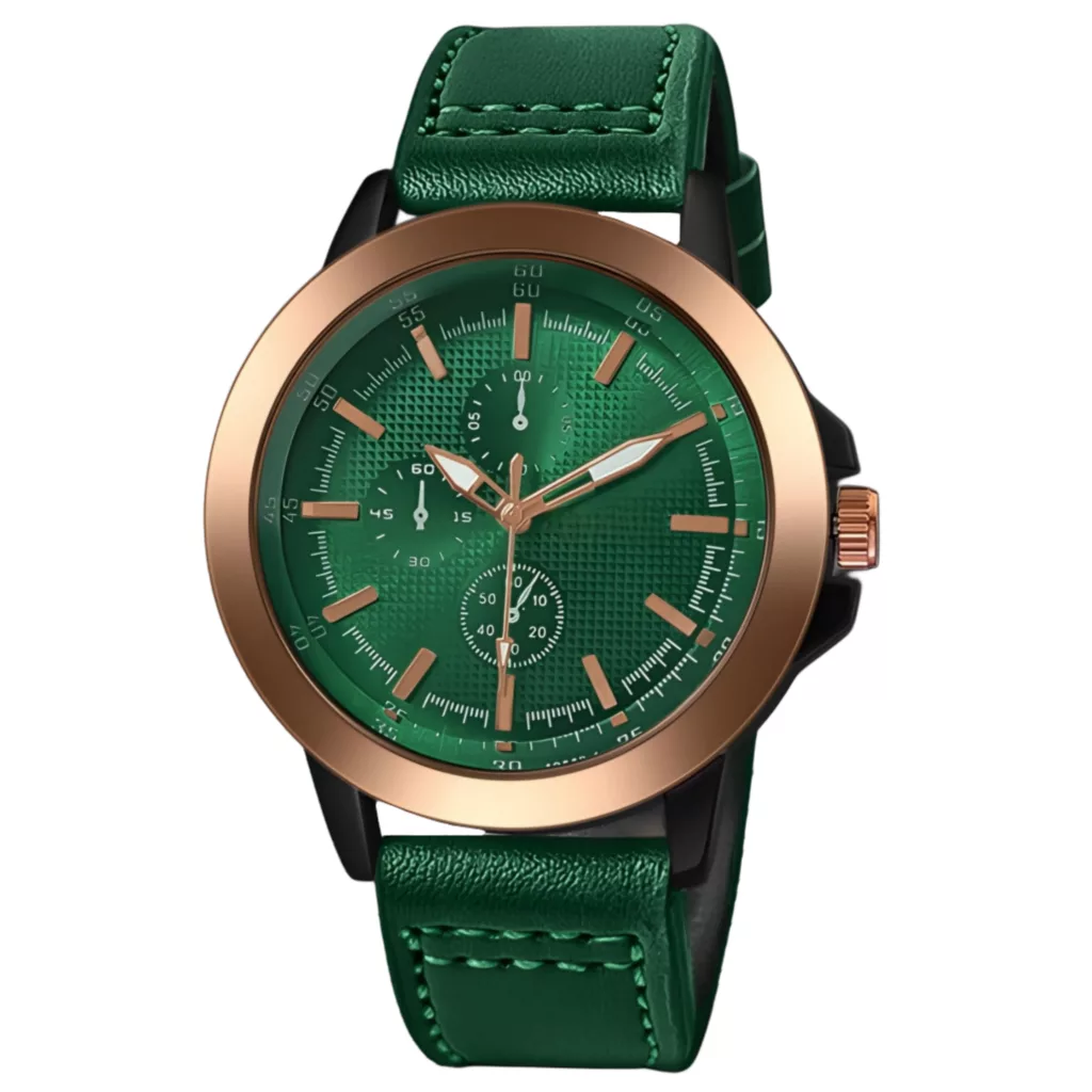 ساعت مچی عقربه‌ای مردانه کوارتز مدل کلاسیک تک موتوره بند چرم کد 3