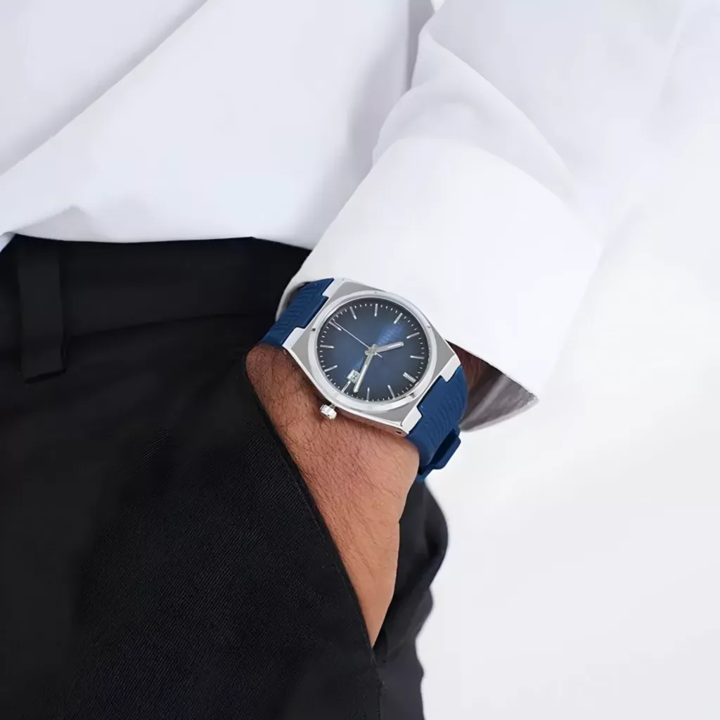 ساعت مچی عقربه‌ای کوارتز مردانه مدل کلاسیک دیت جاست بند پیو کد ۲