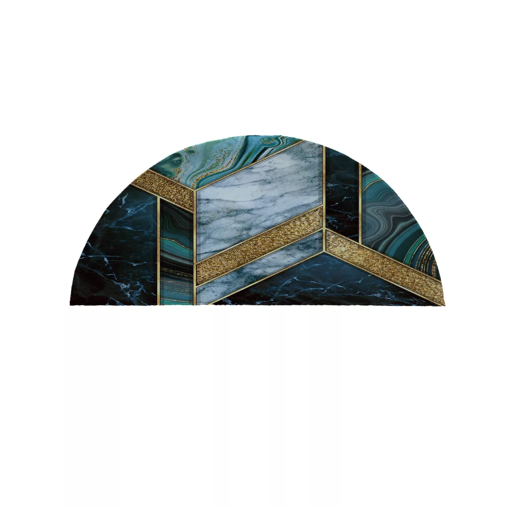 پادری مدل نیم دایره طرح سنگ کد 8606 سایز 90×45 سانتی متر