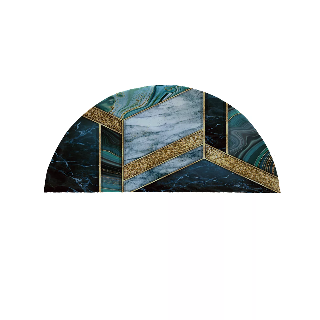 پادری مدل نیم دایره طرح سنگ کد 8606 سایز 90×45 سانتی متر