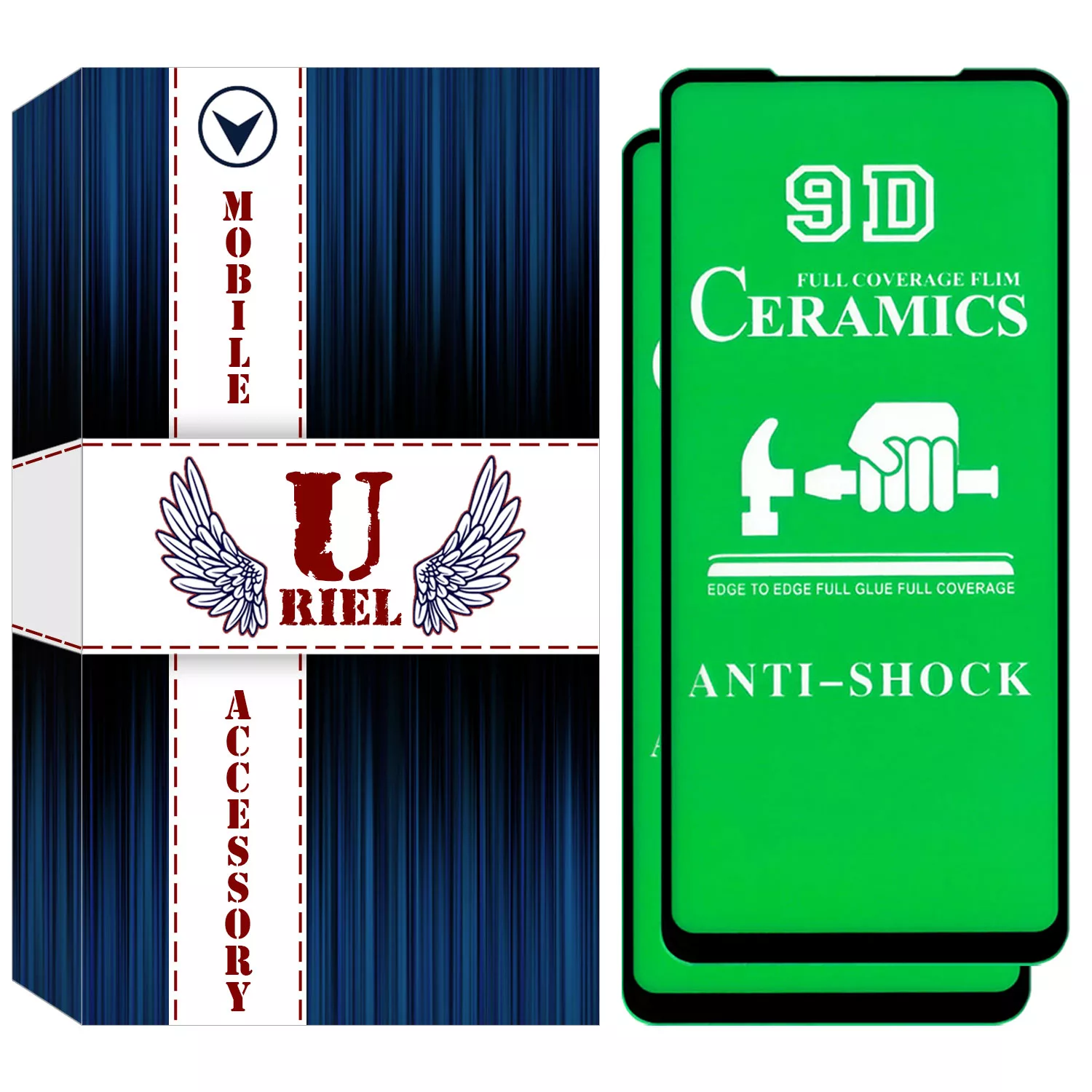 محافظ صفحه نمایش سرامیکی یوریل مدل UCR-S مناسب برای گوشی موبایل شیائومی Poco F3 بسته دو عددی