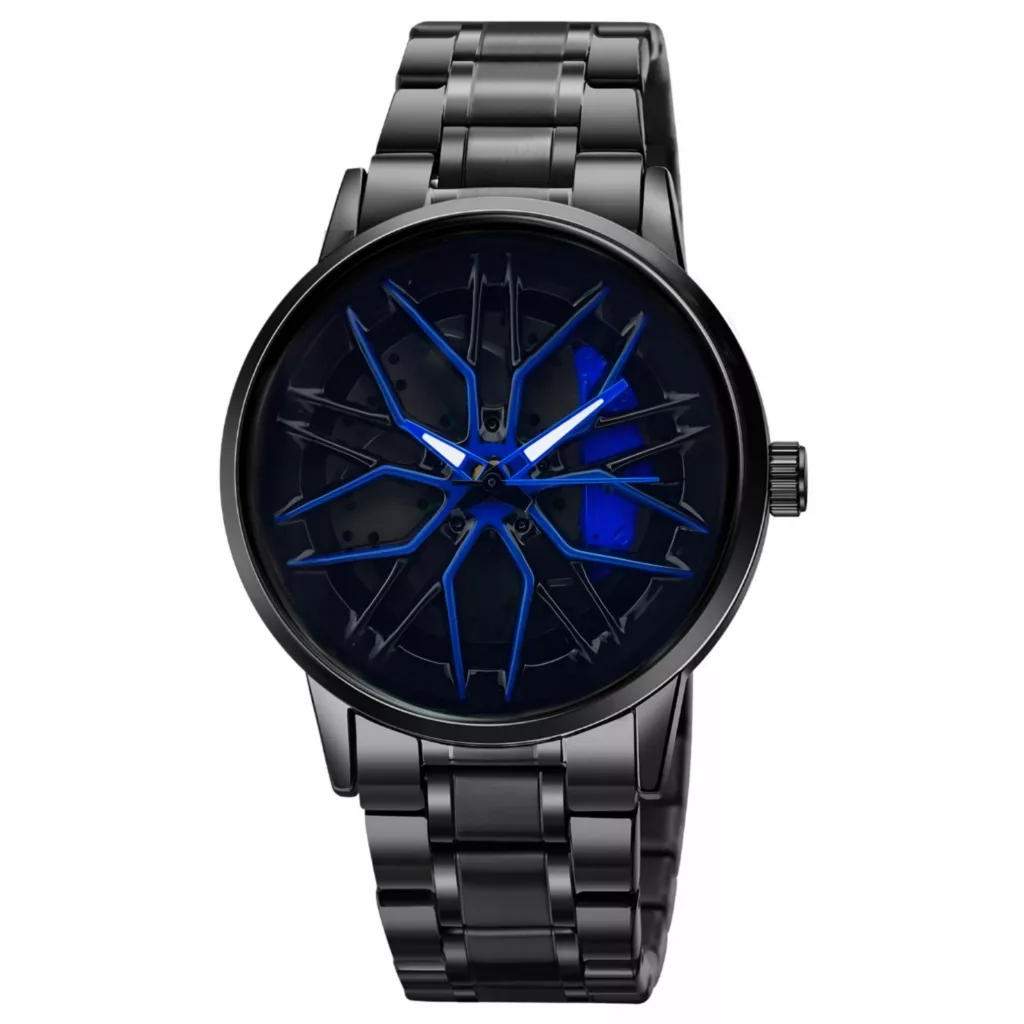 ساعت مچی عقربه‌ای کوارتز مردانه مدل صفحه رینگی چرخان کد 6