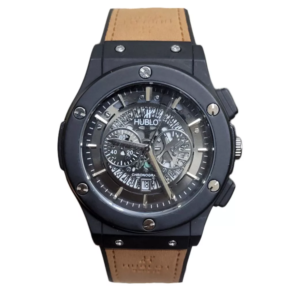 ساعت مچی عقربه‌ای مردانه  مدل اسکلتون