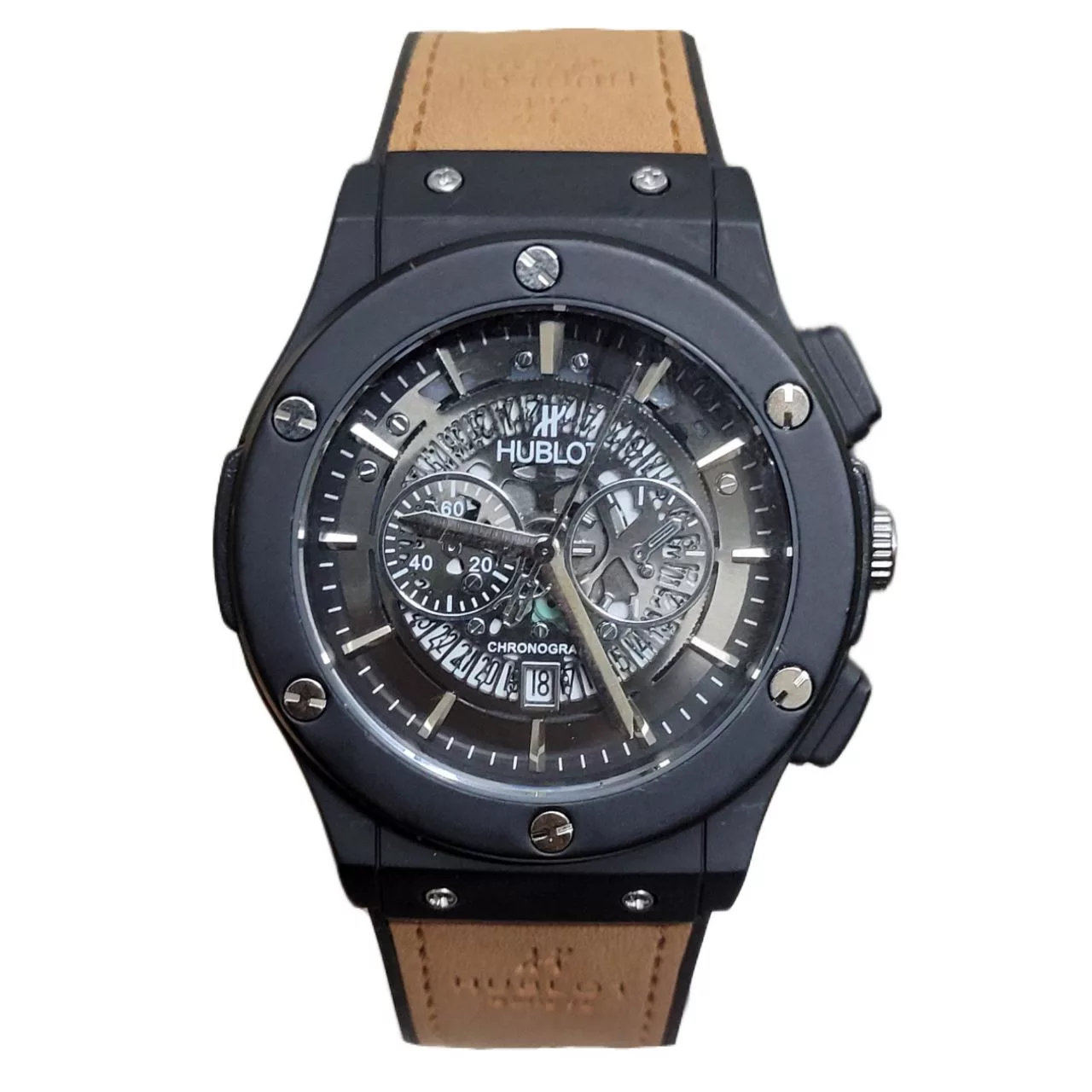 ساعت مچی عقربه‌ای مردانه  مدل اسکلتون