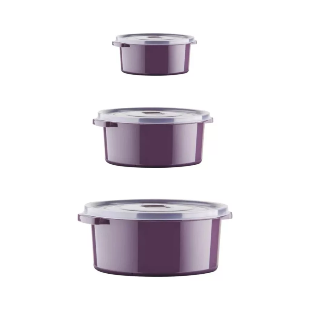 ظرف نگهدارنده مدل مایکروویوی و یخچالی مجموعه 3 عددی