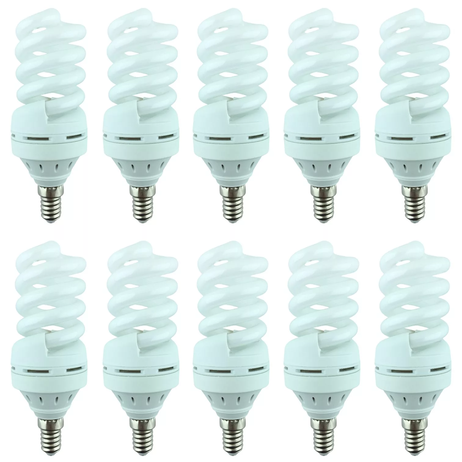 لامپ کم مصرف 13 وات فروزش مدل لوستری پایه E14 بسته 10 عددی