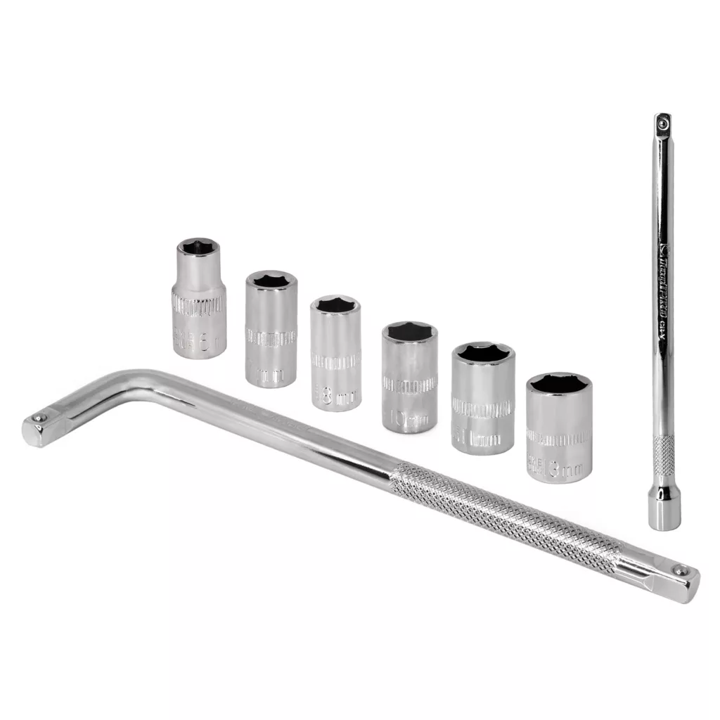 آچار بکس و سری بکس مدل MMA-BL-8PCS – مجموعه 8 عددی