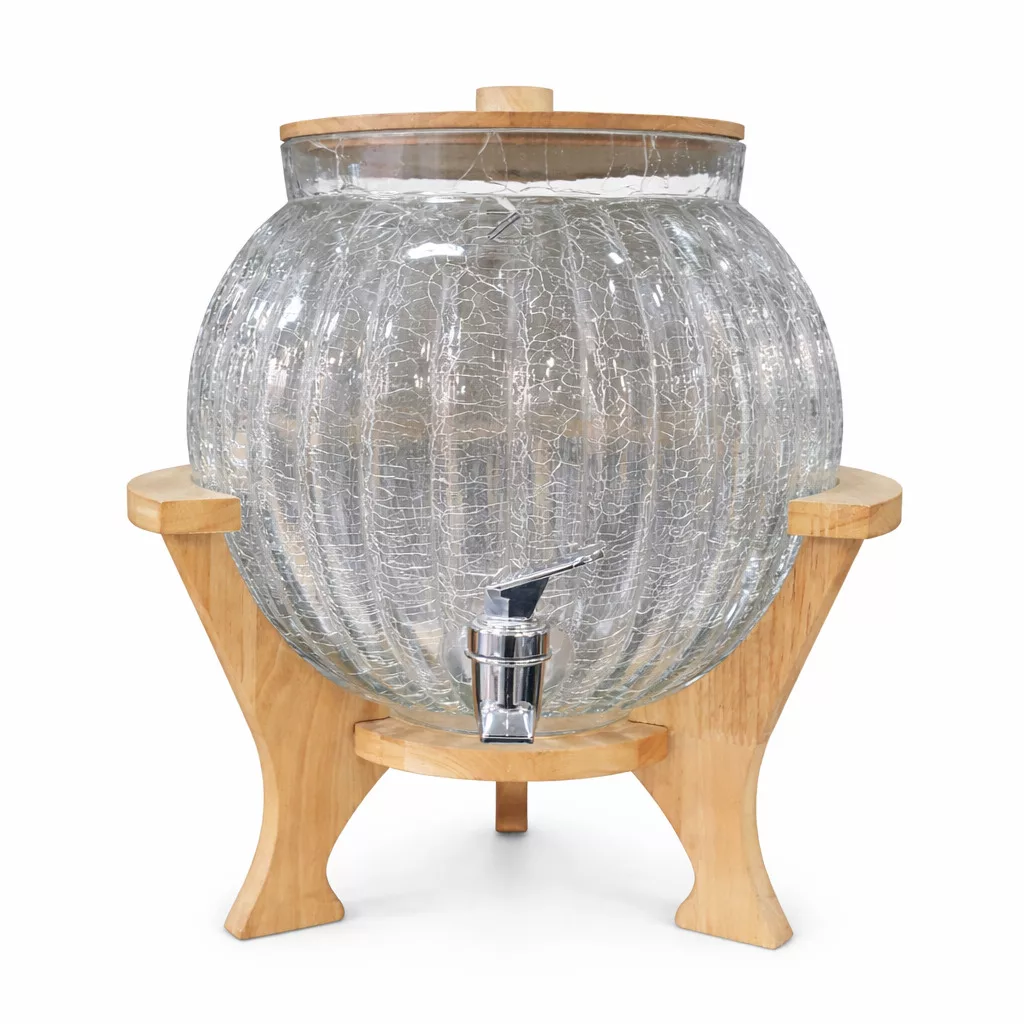 کلمن مدل شیشه‌ای ترک دار کانو گنجایش 6 لیتر