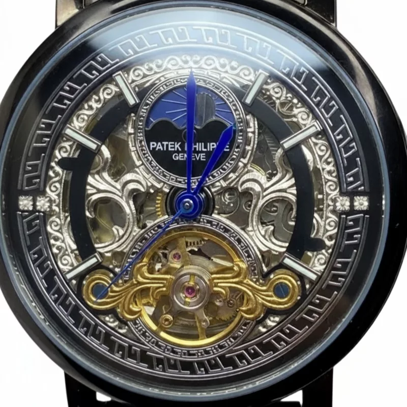 ساعت مچی عقربه‌ای اتوماتیک مردانه مدل ماه و خورشید 25 جواهر