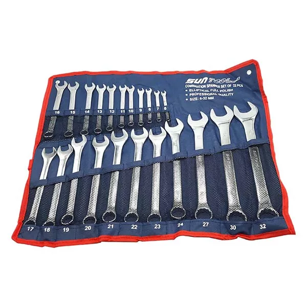 مجموعه 22 عددی آچار یکسر تخت و یکسر رینگی سان تولز  مدل 6-32